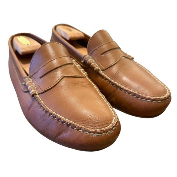 Allen Edmonds Daytona Brown Leather Driving Moccasin Loafers Slip-On Men’s 9.5 main image 6